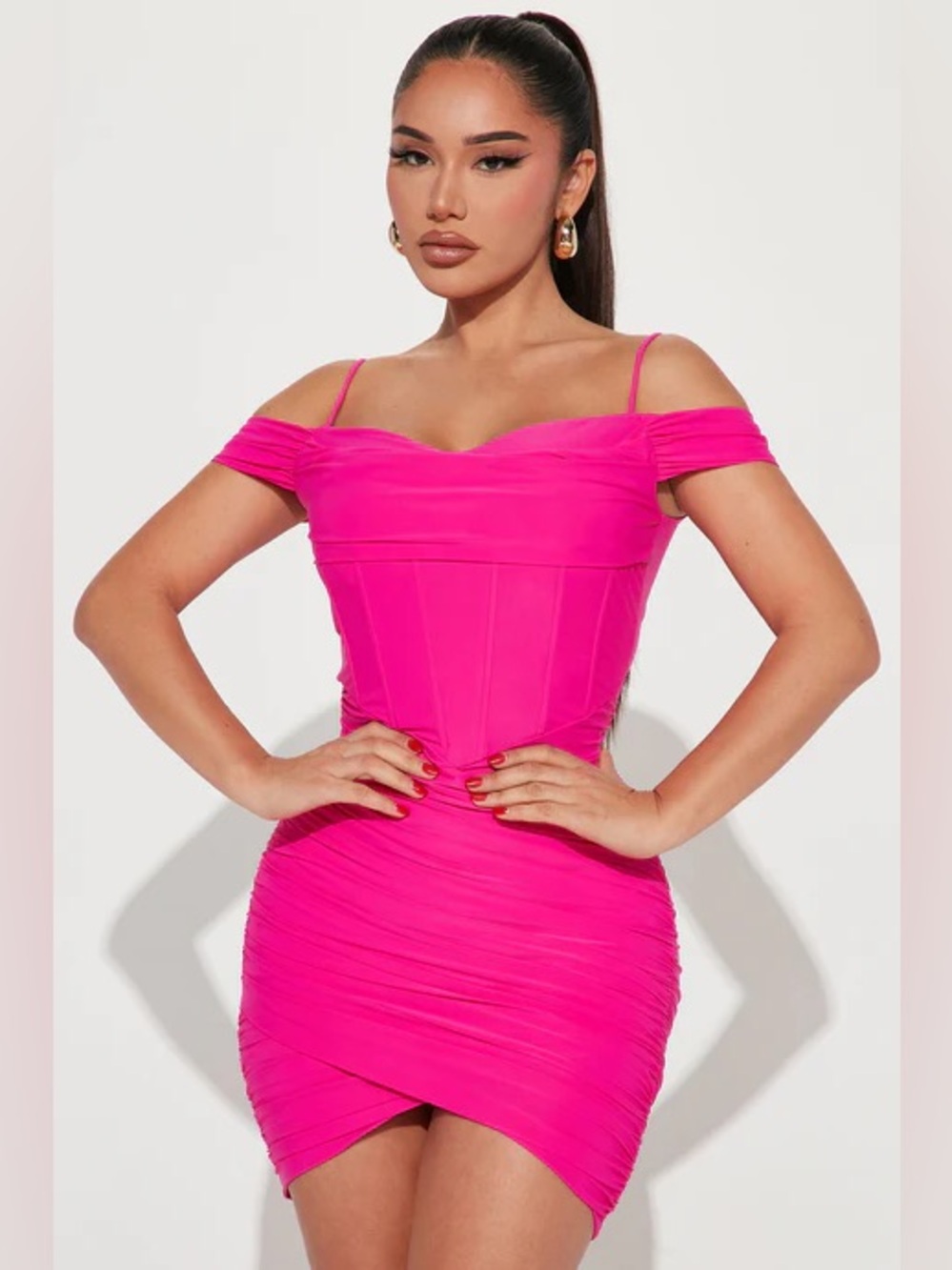 NWOT Fashion Nova Fuchsia Mini Dress